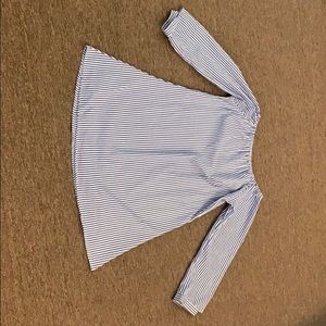 Blue and white stripes shirt